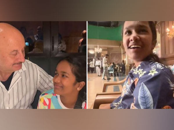 Anupam Kher shares video with Satish Kaushik's daughter Vanshika from sets of 'Tanvi The Great'