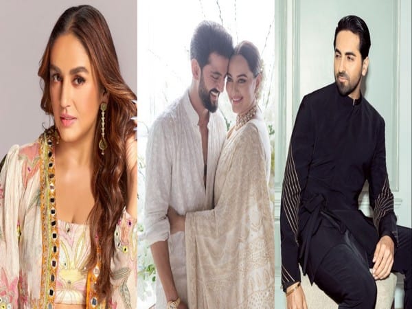 From Huma Qureshi to Ayushmann Khurrana, see how celebs congratulated newlyweds Sonakshi Sinha, Zaheer Iqbal