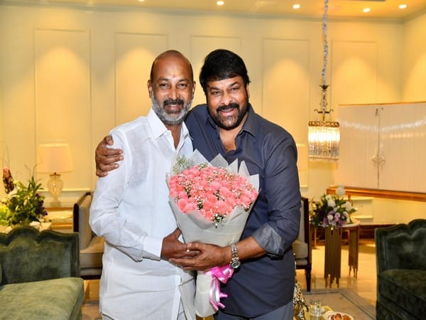 Telangana: Chiranjeevi meets MoS Bandi Sanjay Kumar