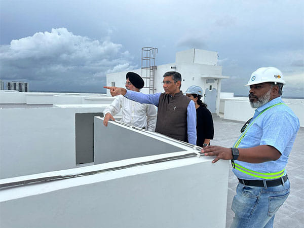 Indian envoy reviews progress of social housing projects in Maldives