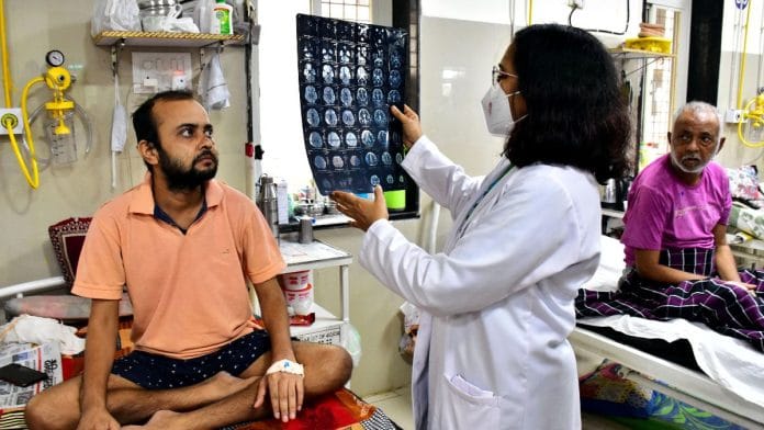 Representational image of an ENT specialist at a medical college in Madhya Pradesh | ANI