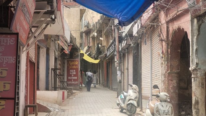 The market street where the mob violence took place | Photo: Saurabh Chauhan, ThePrint