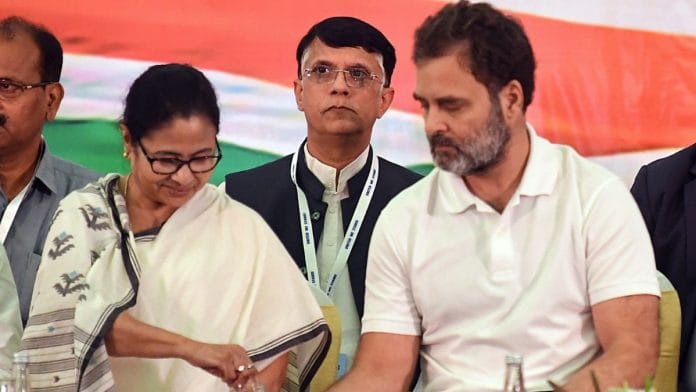 File photo of Mamata Banerjee and Rahul Gandhi | ANI