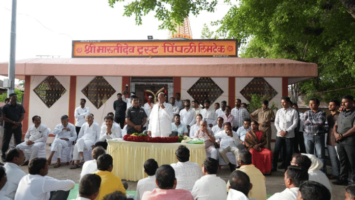 NCP-SP leader Sharad Pawar interacts with farmers of Pimpli Limtek village in Baramati I X/@PawarSpeaks