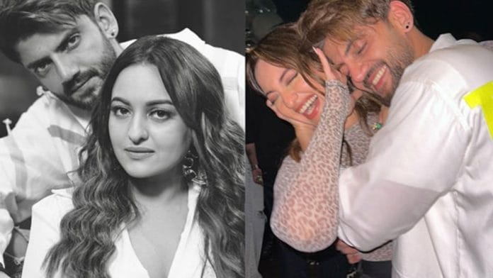 Sonakshi Sinha and Zaheer Iqbal | Source: ANI/Instagram