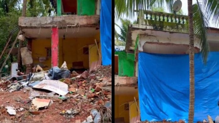 Demolished house in Assagao | X/@MichaelLobo76