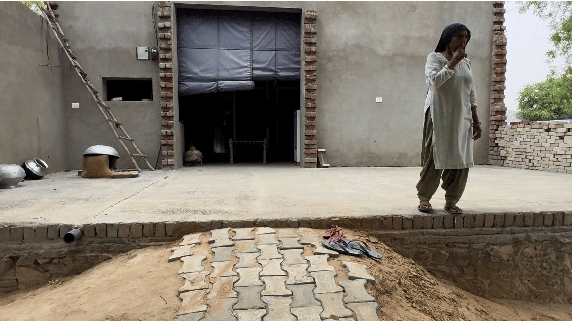 Vikas's house in Bigopur village of Mahendragarh.