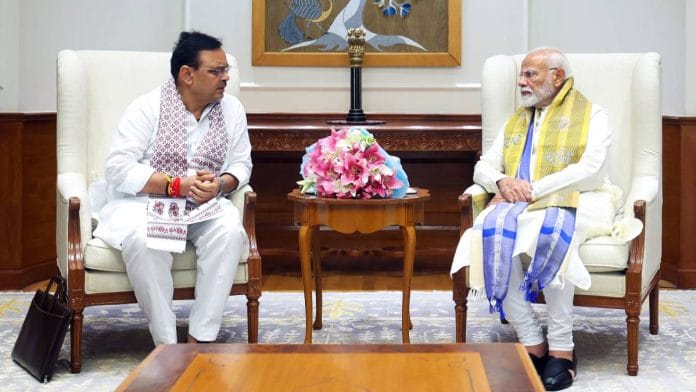 Rajasthan CM Bhajanlal Sharma meets with PM Narendra Modi in New Delhi on 17 June | ANI