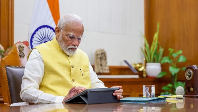 Prime Minister Narendra Modi takes charge of the office, in New Delhi, Monday, June 10, 2024 | PTI