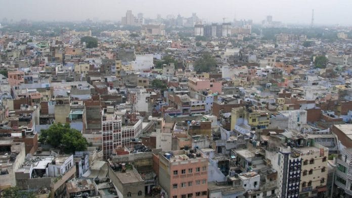 Representational image showing Old Delhi's skyline | Wiki Commons