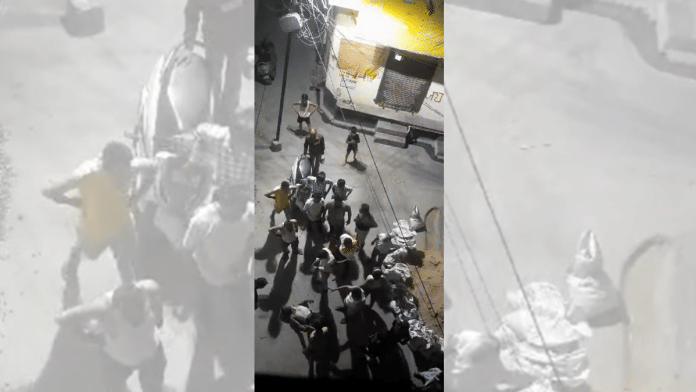 A screenshot from a purported video of the assault, which has gone viral on social media | Source: X