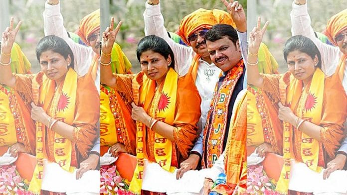 Raksha Khadse with Maharashtra Deputy CM Devendra Fadnavis | ANI file photo