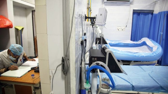 A file photo inside RML Hospital's heat-stroke unit | Manisha Mondal, ThePrint