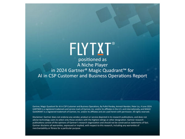 Flytxt included in the 2024 Gartner® Magic Quadrant™ for AI in CSP Customer and Business Operations 