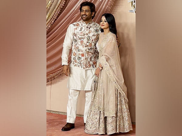 Anant Ambani-Radhika Merchant sangeet: MS Dhoni, wife Sakshi garner attention in traditional look