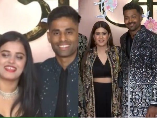 T20 World Cup champs Suryakumar Yadav, Hardik Pandya attend  Anant-Radhika's sangeet ceremony
