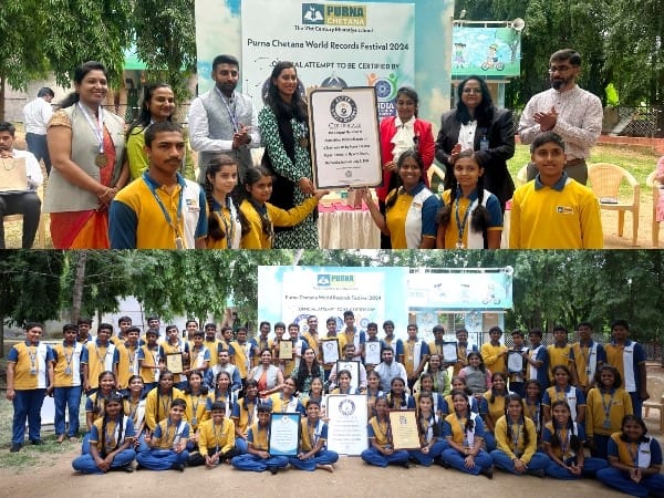 Purna Chetana Public School Sets Elite World Record with Innovative Smart Village Concept in Robotic Marathon