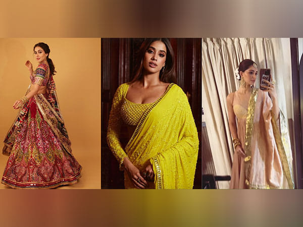 Sara Ali Khan, Janhvi Kapoor, Ananya Panday add glam quotient to Anant-Radhika's haldi ceremony