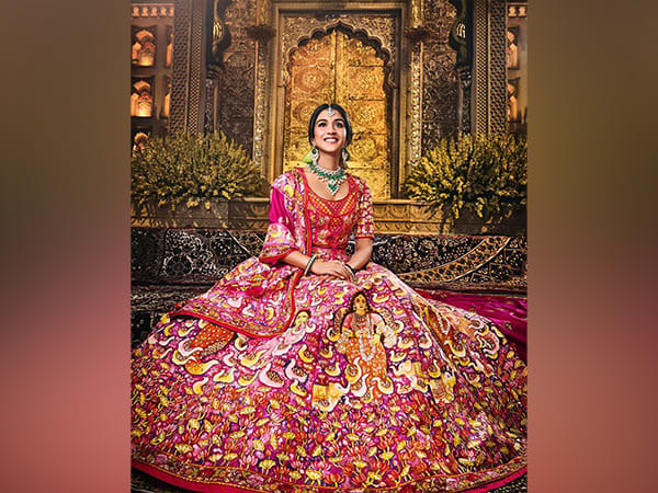 Radhika Merchant looks breathtaking in hand-painted lehenga at Shubh Aashirwad ceremony