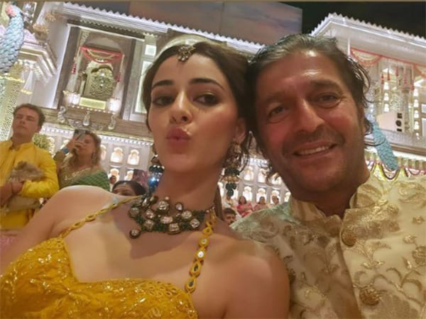Ananya Panday drops cute selfie with dad Chunky Panday at Anant Ambani, Radhika Merchant's 'Shubh Ashirwad' ceremony