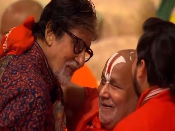 Amitabh Bachchan seeks blessings from Swami Rambhadracharya at Anant-Radhika's 'Shubh Ashirwad' ceremony 