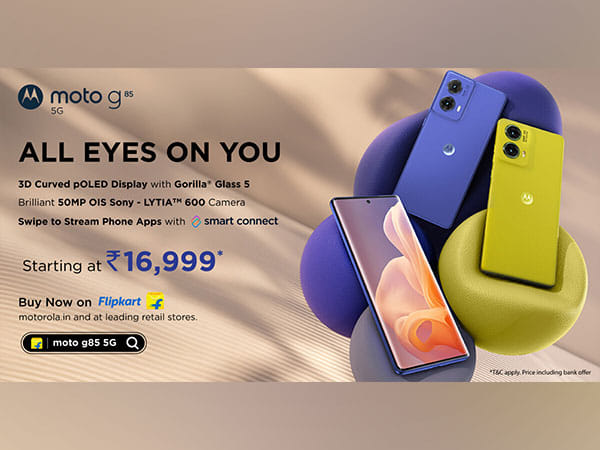 moto g85 5G goes on sale today with a 3D curved display, Sony LYTIA™ 600 Camera & more on Flipkart at an effective starting price of Rs. 16,999*