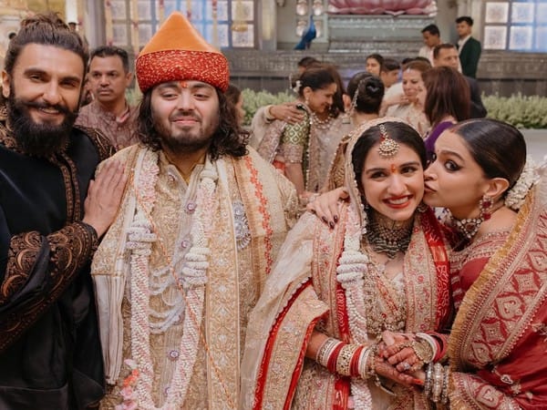 Ranveer Singh, Deepika Padukone share pic with newlyweds Anant Ambani-Radhika Merchant