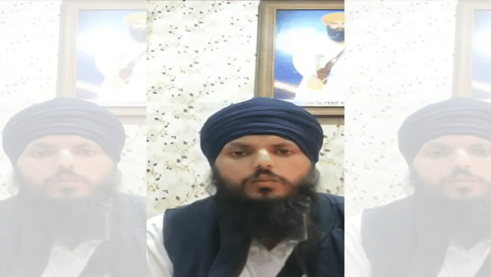 File photo of Harpreet Singh, elder brother of Independent MP from Khadoor Sahib Amritpal Singh | By special arrangement