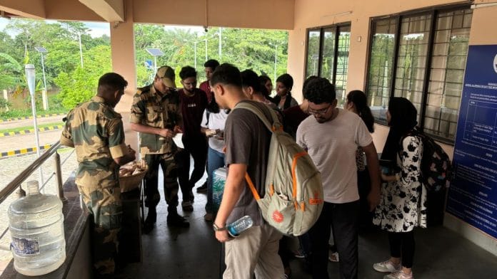 Indian students at checkpoint on border with Bangladesh | By special arrangement