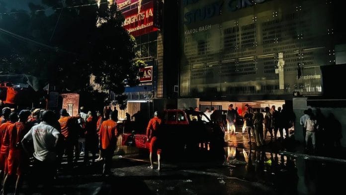 Coaching institute in Old Rajinder Nagar where two students died Saturday | By special arrangement