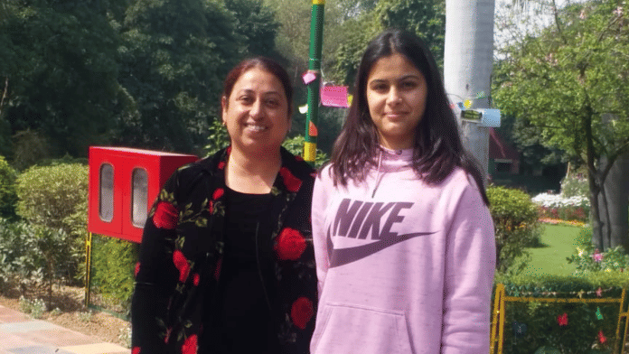 Manu Bhaker with Professor Meenakshi Pahuja / photo: special arrangement