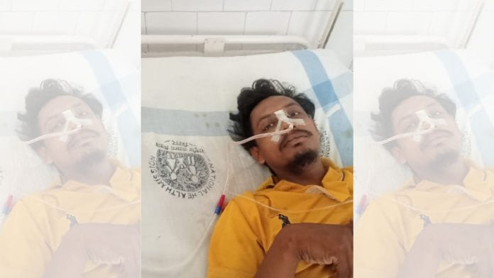 Furqan who is seen in video being assaulted by GRP personnel | By special arrangement