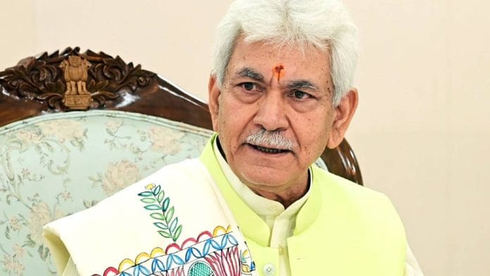 Jammu & Kashmir Lieutenant Governor Manoj Sinha | Photo: ANI