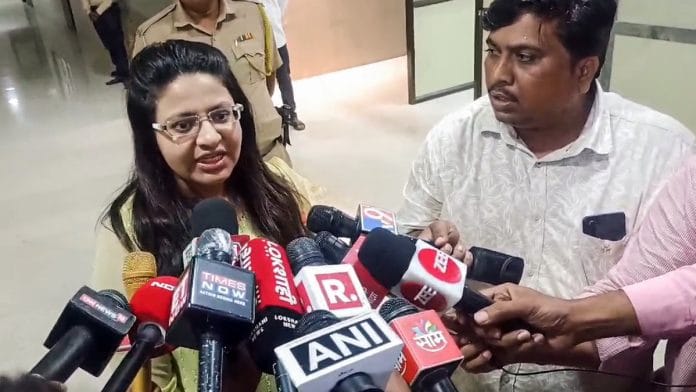 File photo of IAS trainee Puja Khedkar speaking to media in Washim, Tuesday | ANI