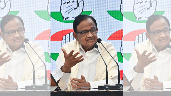 Former Finance Minister and Congress leader P Chidambaram | File Photo | ANI