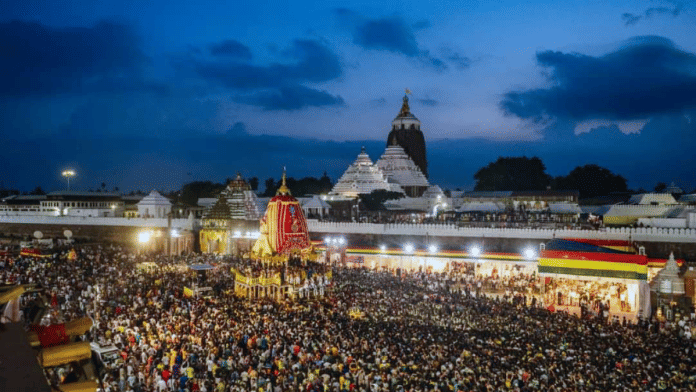 Devotees participate in the two-day Lord Jagannath Rath Yatra in Puri | ANI