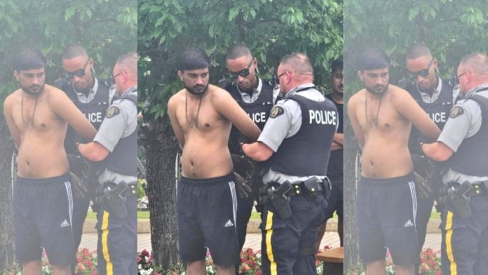 The identity of the accused has not been revealed but images of him being arrested at the water park are circulating the internet | Photo: Facebook/Alicia Hill