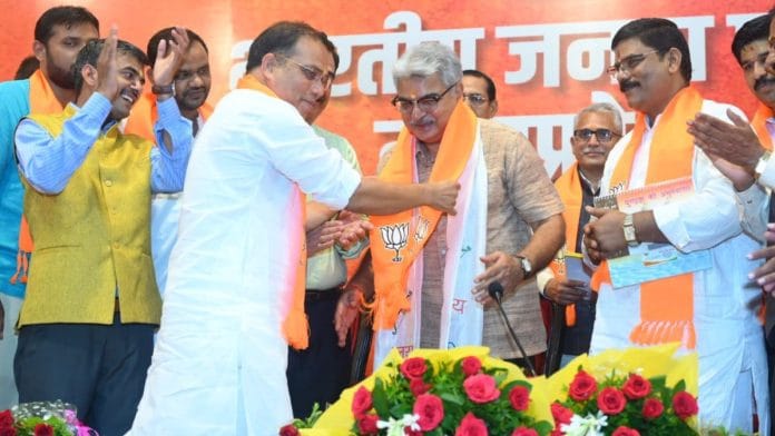 Retired Madhya Pradesh High Court judge Rohit Arya joins the BJP | By Special Arrangement