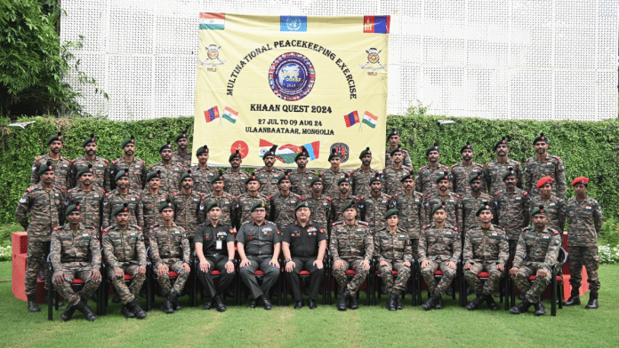 The Indian Army contingent of 40 soldiers has departed for Mongolia | PIB