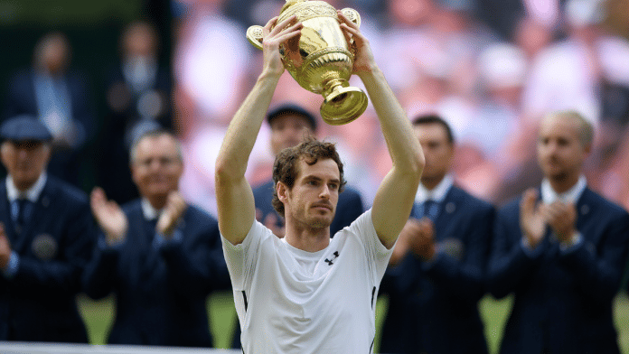 Britain Tennis - Wimbledon - All England Lawn Tennis & Croquet Club, Wimbledon, England - 10/7/16 Great Britain's Andy Murray celebrates winning the mens singles final against Canada's Milos Raonic with the trophy Reuters | Tony O'Brien | File Photo