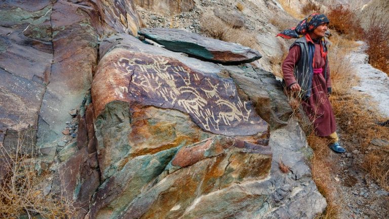 Ladakh’s ancient rock art is being demolished for development. Few hidden trails remain