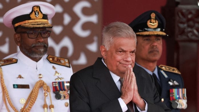 Sri Lanka's President Ranil Wickremesinghe attends the country's 76th Independence Day celebrations in Colombo, Sri Lanka February 4, 2024 | Reuters