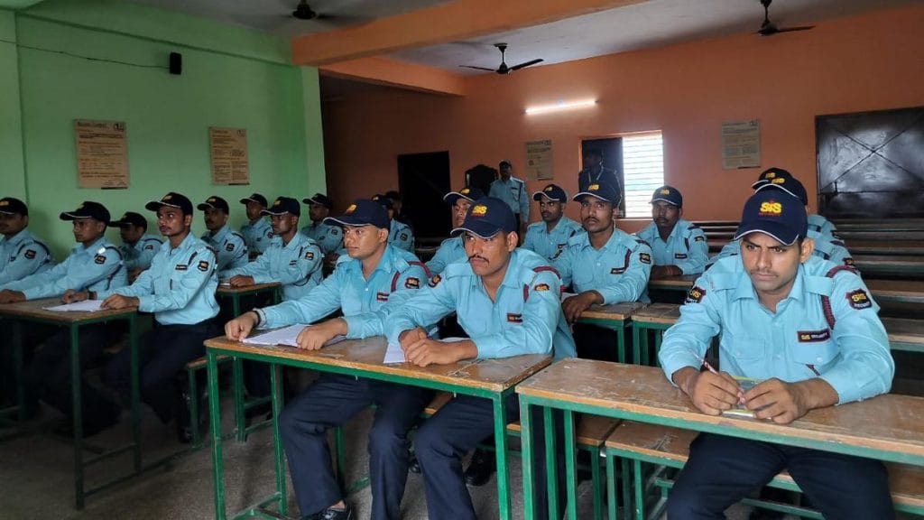 Security guards in training