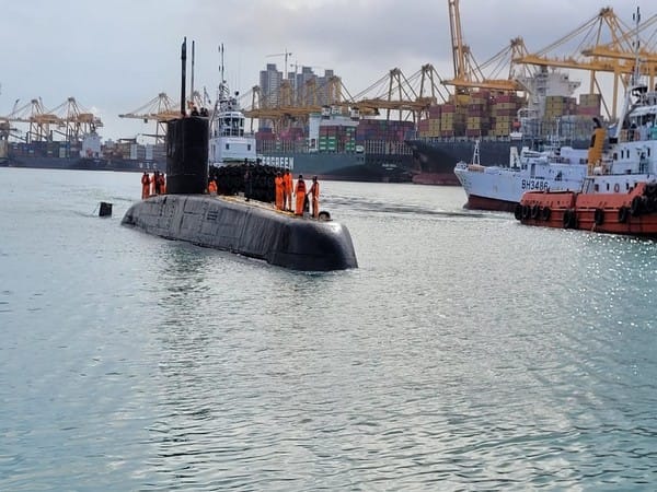 Indian Navy's submarine INS Shalki visits Sri Lanka 