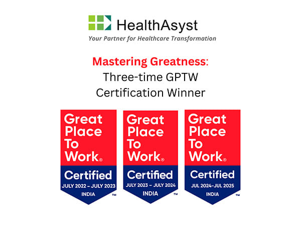 HealthAsyst is Great Place To Work Certified for the Third Time in a Row