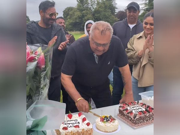 Ajay Devgn, Mrunal Thakur, team of 'Son of Sardaar 2' celebrate Sharat Saxena's birthday on sets 