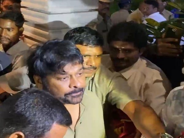 Ahead of 69th birthday, Chiranjeevi visits Tirumala to seek blessings of Lord Balaji with family 