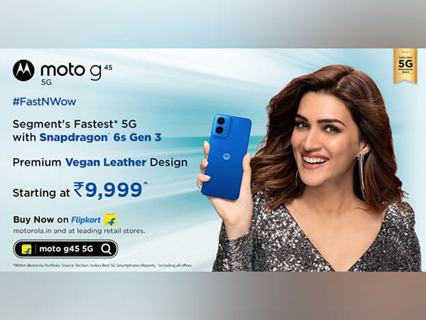 moto g45 5G the Fastest* 5G smartphone goes on sale today featuring Snapdragon® 6s Gen 3 processor at an effective starting price of just Rs. 9,999#