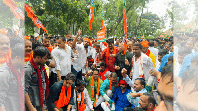 BJYM rally conducted in Jharkhand by Bharatiya Janata Party's state unit to protest against CM Hemant Soren's government | Credit: X/@BJP4Jharkhand