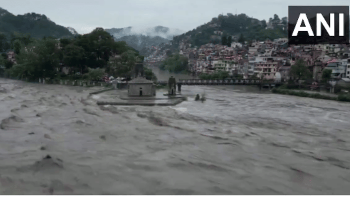 Water level of Beas River increases following heavy rains in Himachal Pradesh | Representational image | Credit: X(formerly Twitter)/@ANI
